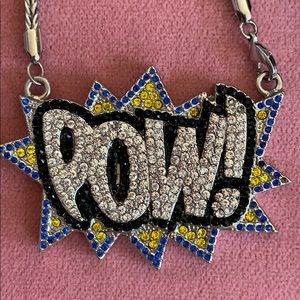 POW!💥 pendant with a silver chain